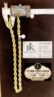 10K  yellow Gold Rope Chain  # R 53 - Photo 7