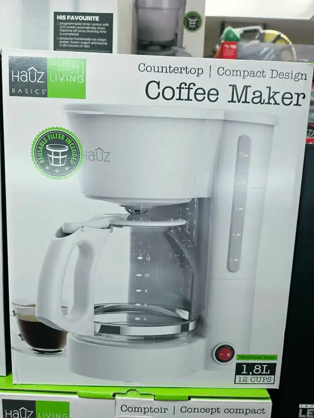 Cafetière 12 cups 1.8L