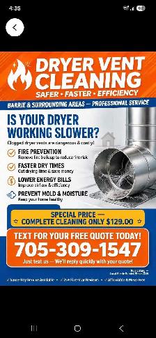Dryer vent cleaning