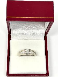 14k white gold Diamond Ring - Photo 2