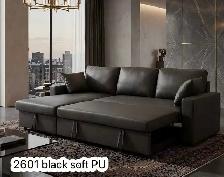 Pu leather sofabed 3 seater - GTA free delivery - Photo 2