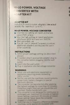 Converter with Adapter Plug 220V to 110V Brand New - Photo 9