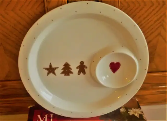 Brand New  Mayfair & Jackson Large Chip & Dip Plate