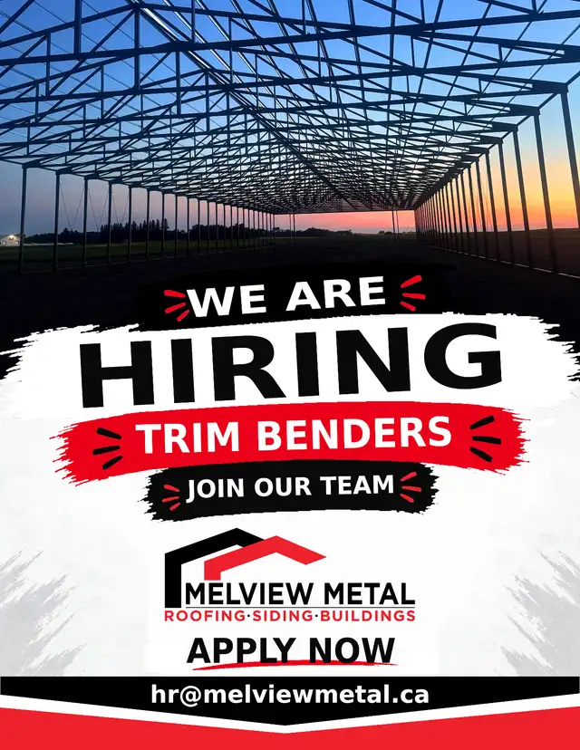 Trim Benders Wanted - Full Time - Must Fill - Melfort SK