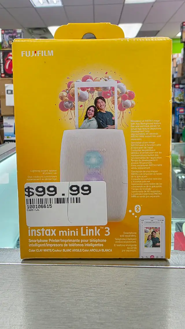 Fujifilm Instax Mini Link 3 Smartphone Printer - BRAND NEW