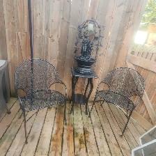 Banc de jardin antique en fonte victorien - Photo 4