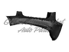 Tesla Model 3 2017-2023 Bumper Rear Primed With 6 Park Assist - Photo 4