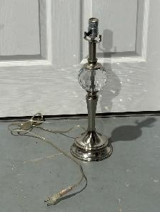 Crystal Silver Table Lamp Base - $20 - Photo 2