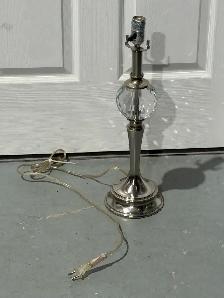 Crystal Silver Table Lamp Base - $20 - Photo 3
