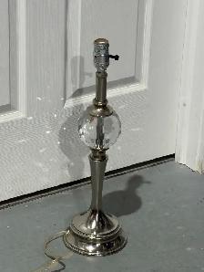 Crystal Silver Table Lamp Base - $20 - Photo 5