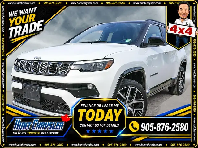 2024 Jeep Compass LIMITED | 4X4 | AUTO | 360 | NAVI | VNTD STS