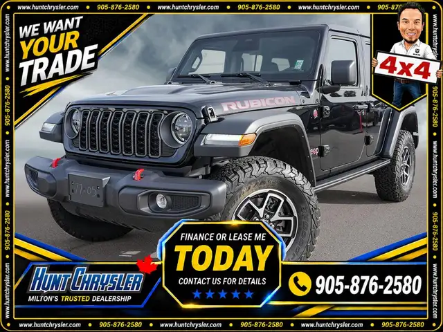 2026 Jeep Wrangler RUBICON | 12.3 SCR | CPL/AND | BSM | ROCK SLI