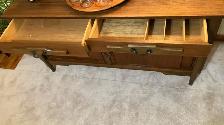 Mid century. TEAK TECK Plateau tournant / Buffet, bar, bahut dis - Photo 5