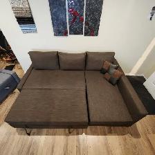 Used (Good Condition) Brown IKEA  sofa bed    FREE DELIVERY - Photo 3
