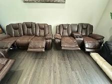 6 Seater Motorized Recliner Sofa Set - Photo 2