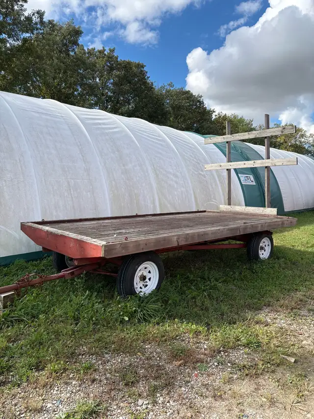 2 hay wagons