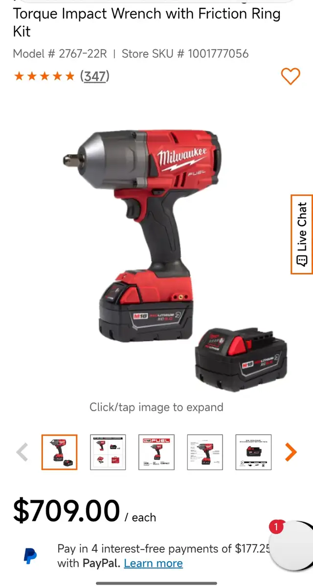 Milwaukee / Impact WrenchImpact Wrench - Milwaukee M18 FUEL 18