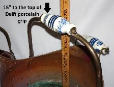 COPPER Vintage Coal Scuttle Buckets   Brass Accents – Delft Grip - Photo 3