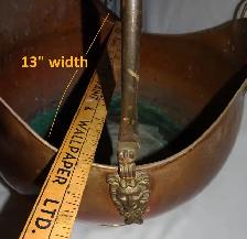 COPPER Vintage Coal Scuttle Buckets   Brass Accents – Delft Grip - Photo 4