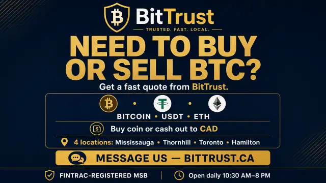 Buy & Sell BTC In Person — Brampton / Peel