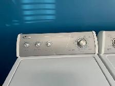 Laveuse sécheuse traditionnelles blanches Whirlpool - Photo 2