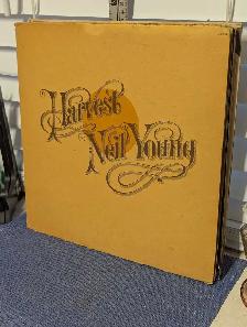 Neil Young, Harvest on vinyl with original lyrics sheet