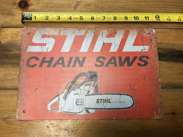 Vintage Style STIHL CHAIN SAWS Tin Sign !