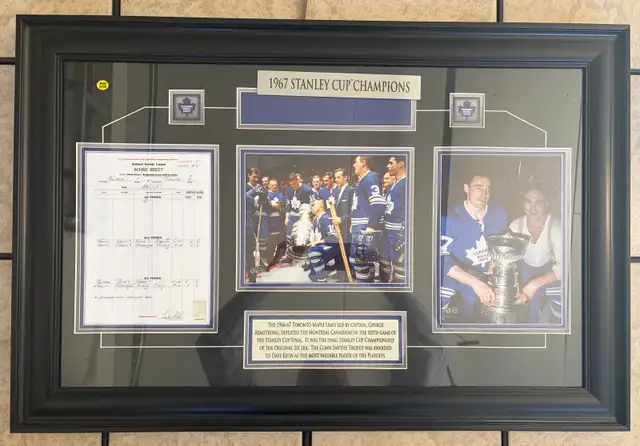 Framed Toronto Maple Leafs Commemorative