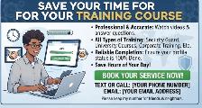 Save your time for your training course'