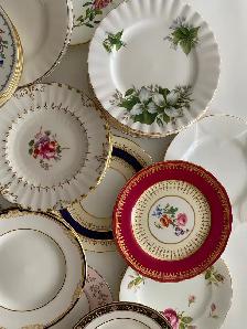 Vintage mixed side dish, butter & bread dish tableware - Photo 5