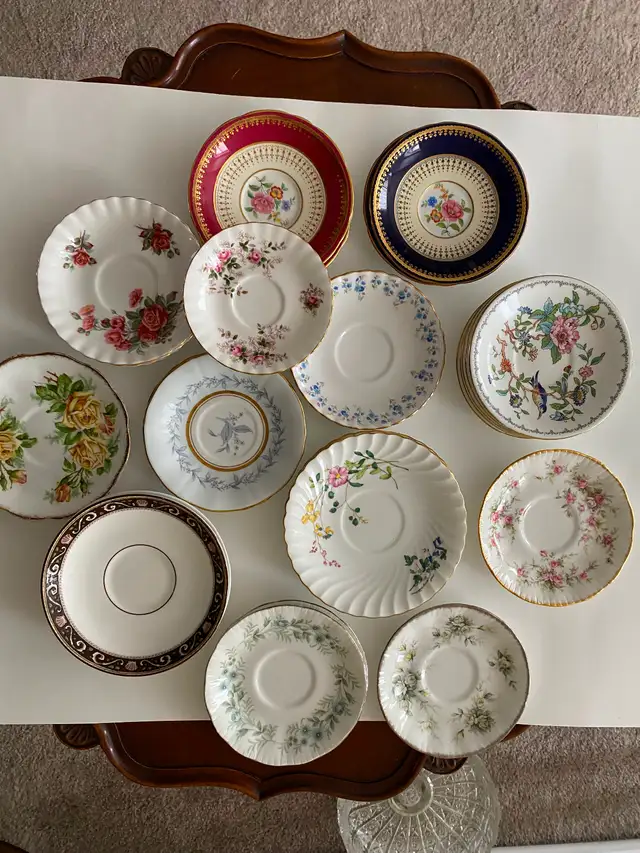 Mixed Branded Vintage Saucers