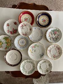 Mixed Branded Vintage Saucers