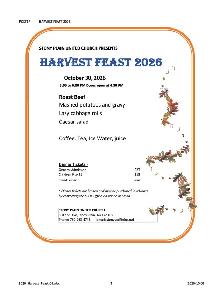 Harvest Feast at Stony Plain United Church