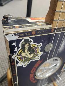 Cigar Box 3 String Electric Guitar Banjo Punch Custom Made - Photo 5