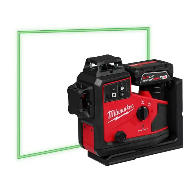 Milwaukee 3642-21 M12 Green 3-Plane Laser - Brand New