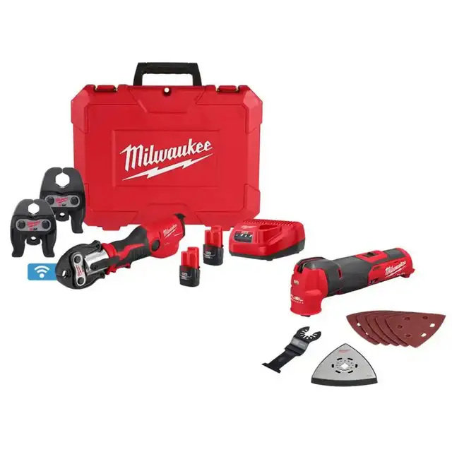 Milwaukee M12 FORCE LOGIC Press Tool Kit 2573-22 — New