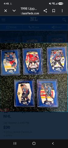 UPPER DECK NHL INSERTS
