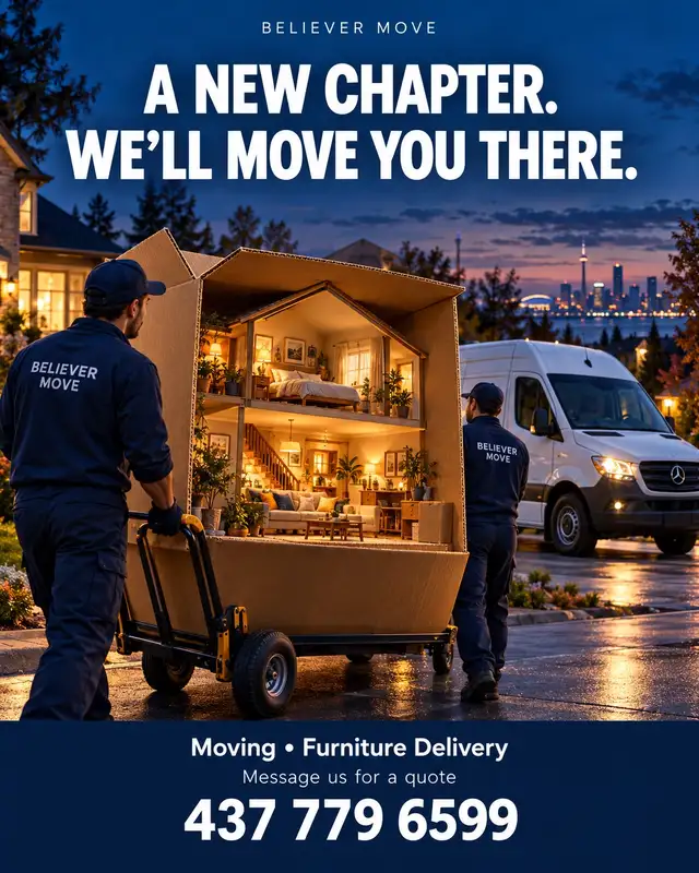Believer Move | Moving & Furniture Delivery | Hamilton & Niagara