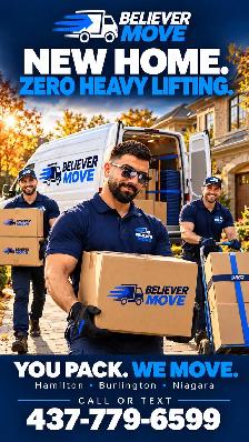 Believer Move | Moving & Furniture Delivery | Hamilton & Niagara - Photo 4