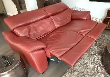 Natuzzi 'Editions' Italian Leather Power Recline Sofa & Chair - Photo 4