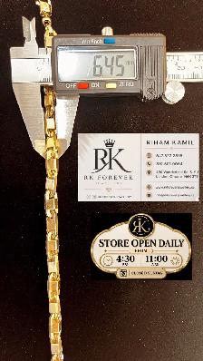10K  yellow Gold Bracelet  # R 54 - Photo 6