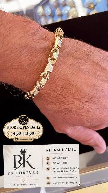 10K  yellow Gold Bracelet  # R 54 - Photo 8