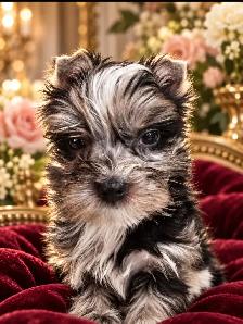 YORKSHIRE TERRIER PUPPY( EXOTIC BLUEBERRY MERLE MALE) - Photo 2