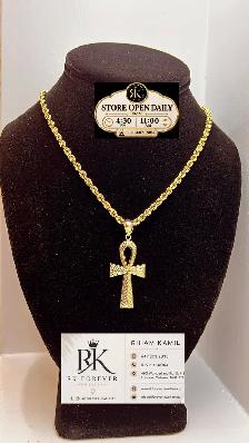 10K  yellow Gold Chain & Pendant # R 55