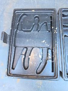 Small 3 Compartments Foldable Tool Holder Hard Plastic Case - Photo 10