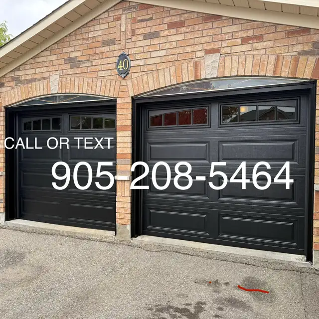 New Insulated Garage Doors Installed