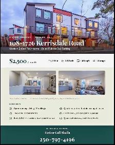 2 Bedroom, 2.5 Bathroom Townhouse | Central Nanaimo
