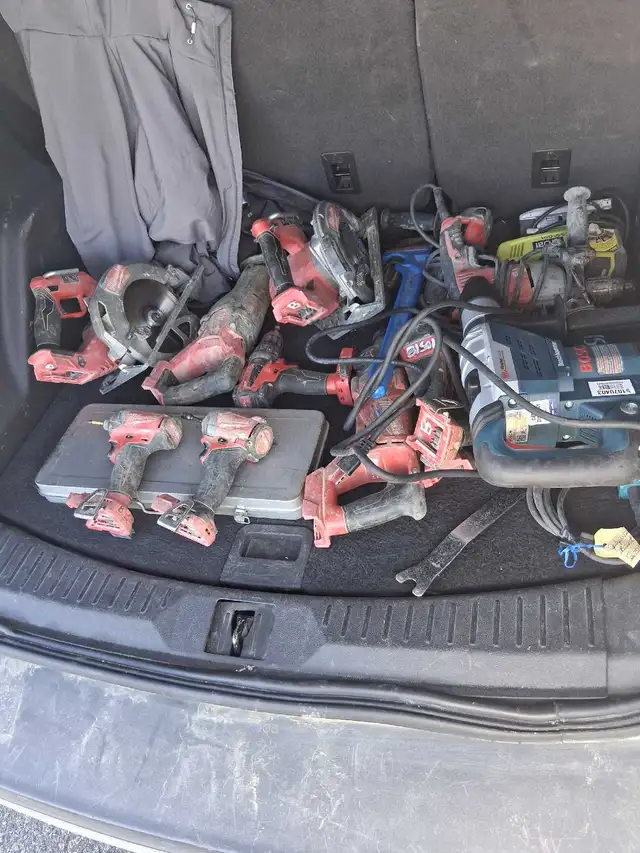lots of milwaukee power tools