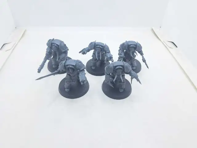 Warhammer 40k Red Corsairs 5 Terminators Unpainted