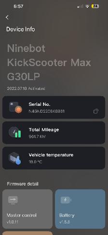 Electric scooter Segway Ninebot Max G30LP - Photo 3